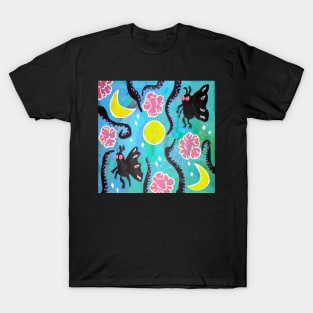 Floral mothman T-Shirt